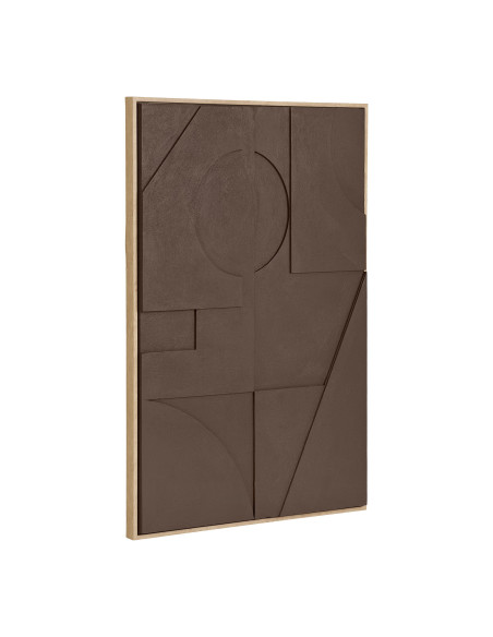 Décoration murale relief géométrique marron 60x90 cm Isabella House Nordic - 3