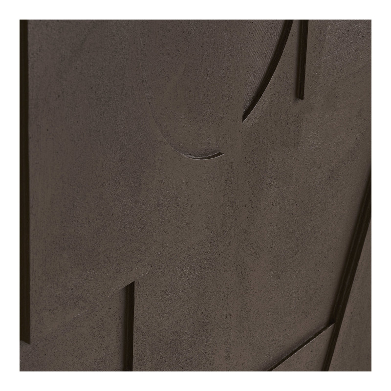 Décoration murale relief géométrique marron 60x90 cm Isabella House Nordic - 4