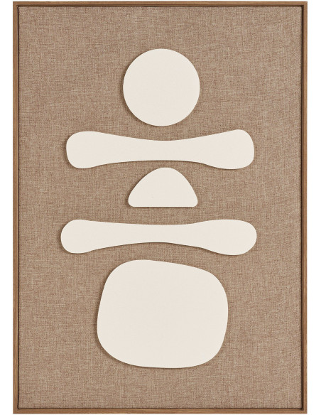 Décoration murale relief beige marron 50x70 cm Diva House Nordic - 1