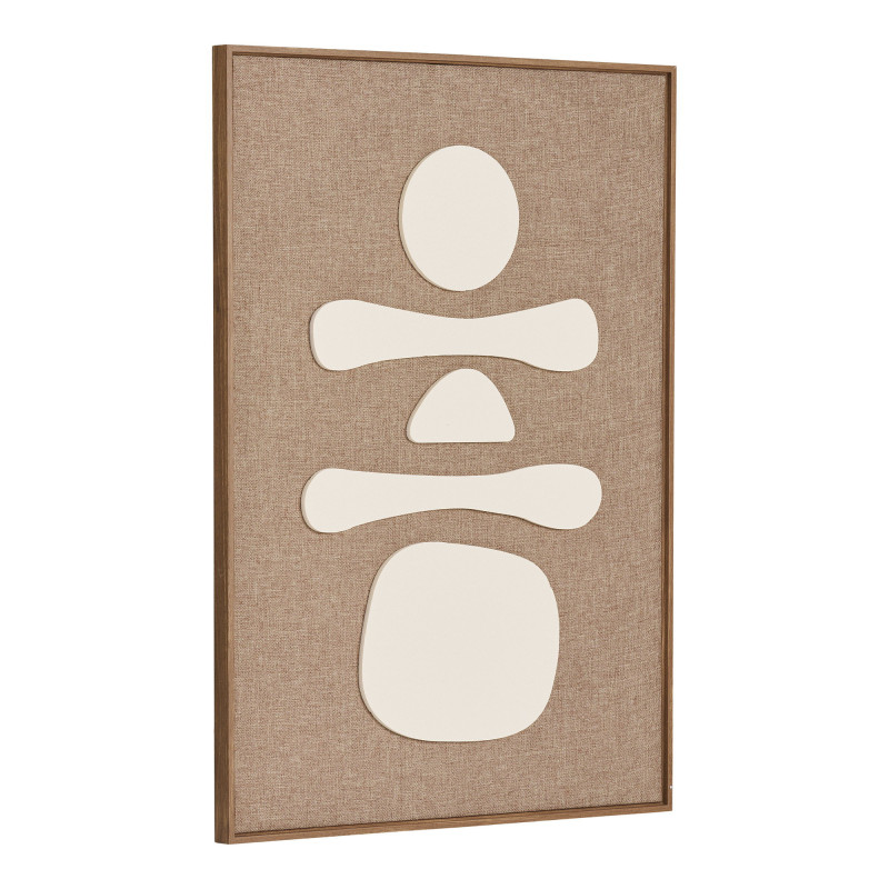Décoration murale relief beige marron 50x70 cm Diva House Nordic - 3