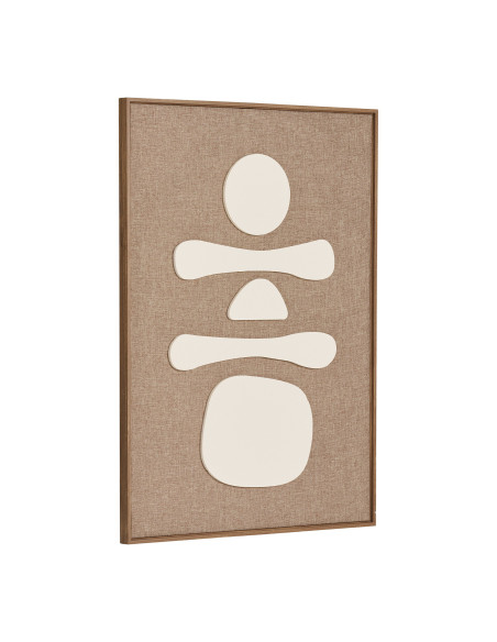 Décoration murale relief beige marron 50x70 cm Diva House Nordic - 3