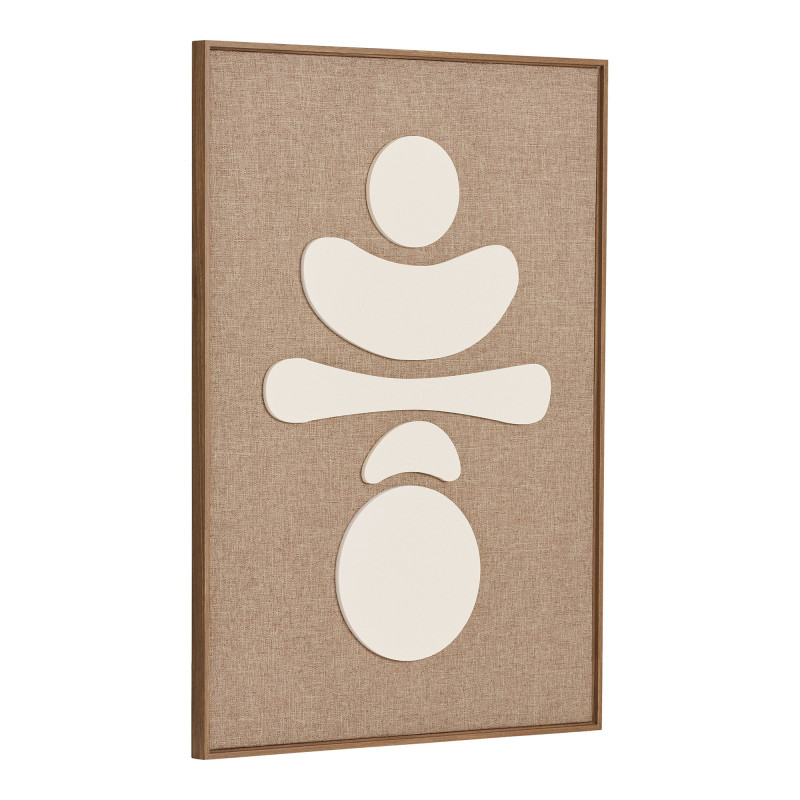 Décoration murale beige marron relief 50x70 cm Diva House Nordic - 3