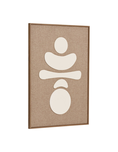 Décoration murale beige marron relief 50x70 cm Diva House Nordic - 3