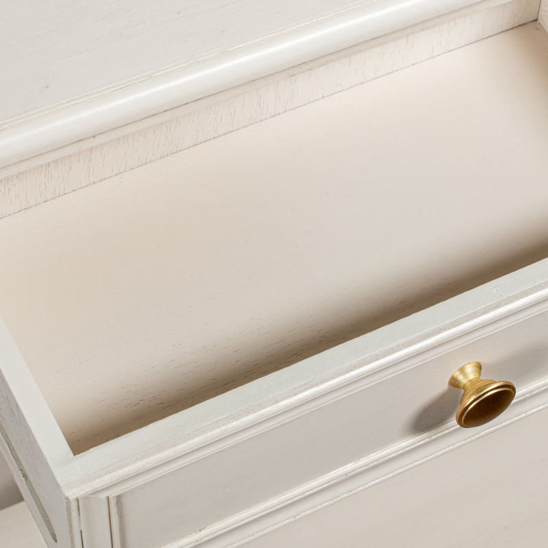 Console d’entrée bois beige 3 tiroirs 120 cm Bastide  - 5