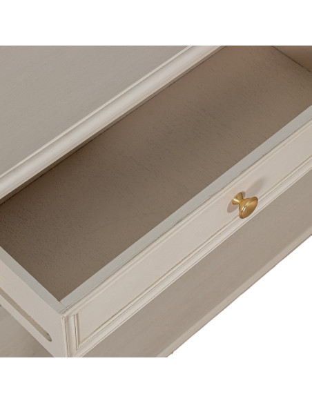 Console d’entrée bois beige 2 tiroirs 110 cm Bastide  - 8