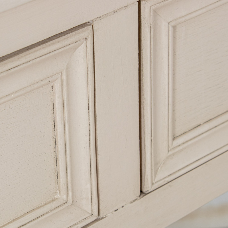 Console d’entrée bois beige 2 tiroirs 110 cm Bastide  - 9