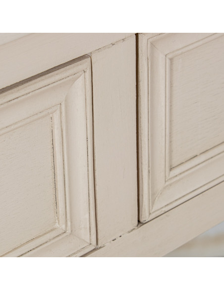 Console d’entrée bois beige 2 tiroirs 110 cm Bastide  - 9
