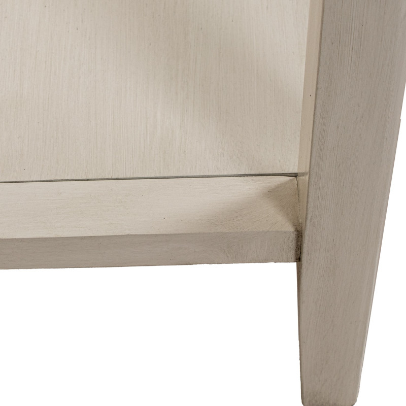 Console d’entrée bois beige 2 tiroirs 90 cm Valmondois  - 5