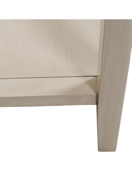 Console d’entrée bois beige 2 tiroirs 90 cm Valmondois  - 5