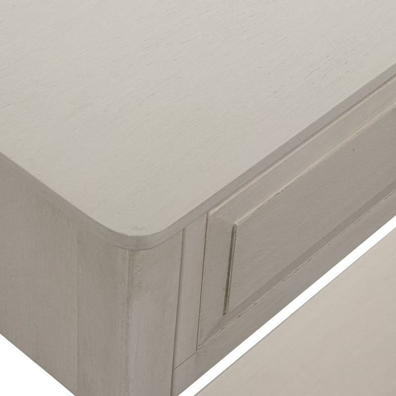Console d’entrée bois beige 2 tiroirs 90 cm Valmondois  - 6
