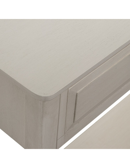 Console d’entrée bois beige 2 tiroirs 90 cm Valmondois  - 6