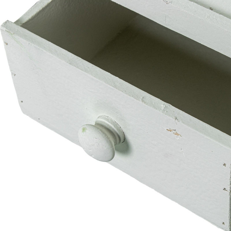 Lot de 3 lanternes décoratives bois blanc 129 cm Brouage  - 4