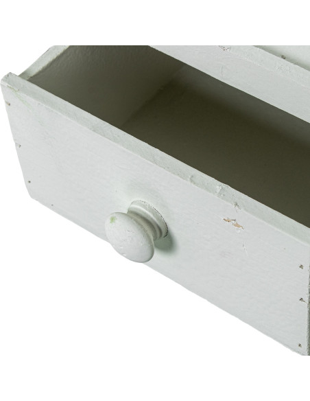 Lot de 3 lanternes décoratives bois blanc 129 cm Brouage  - 4