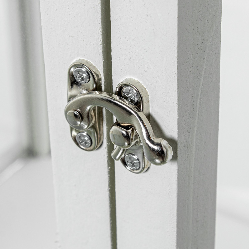 Lot de 3 lanternes décoratives bois blanc 129 cm Brouage  - 5