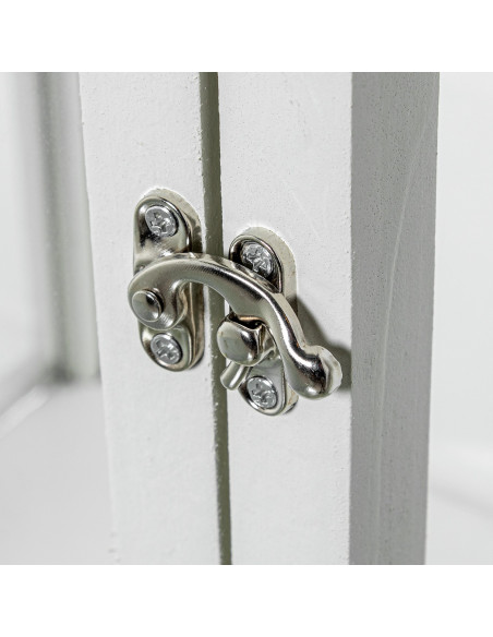 Lot de 3 lanternes décoratives bois blanc 129 cm Brouage  - 5