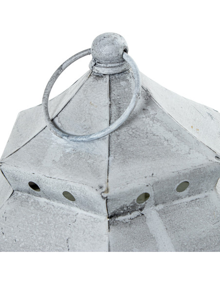 Lot de 3 lanternes décoratives bois blanc 72 cm Piriac  - 4
