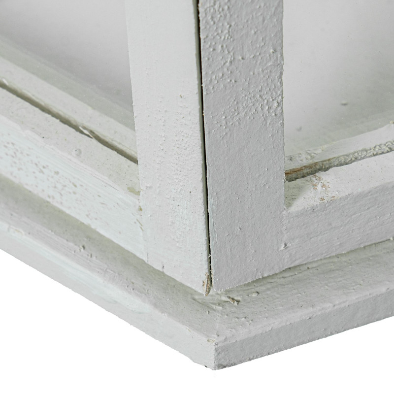 Lot de 3 lanternes décoratives bois blanc 72 cm Piriac  - 5