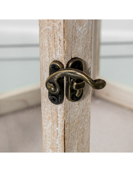Lot de 3 lanternes décoratives bois naturel 72 cm Piriac  - 3