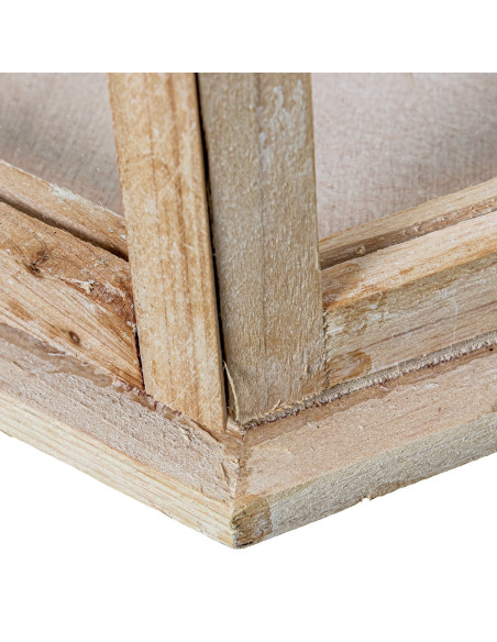 Lot de 3 lanternes décoratives bois naturel 72 cm Piriac  - 5