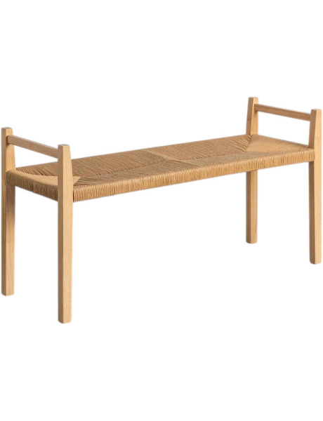 Banc bout de lit bois corde 120 cm Calatanazor Ixia - 1
