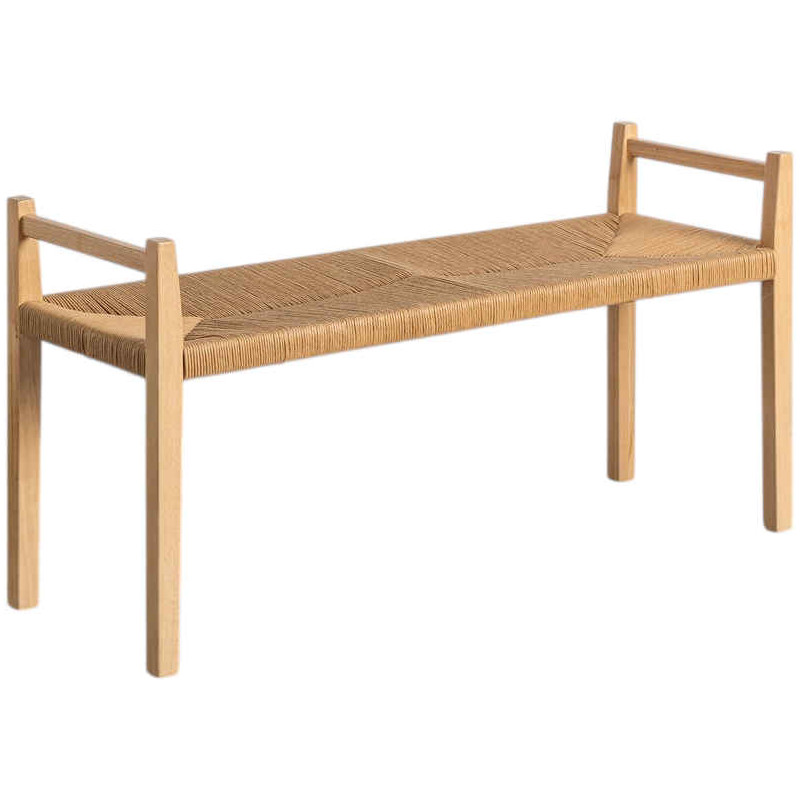 Banc bout de lit bois corde 120 cm Calatanazor Ixia - 1