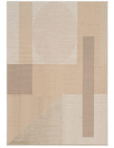 Tapis salon géométrique beige vert 200x300 cm Castril