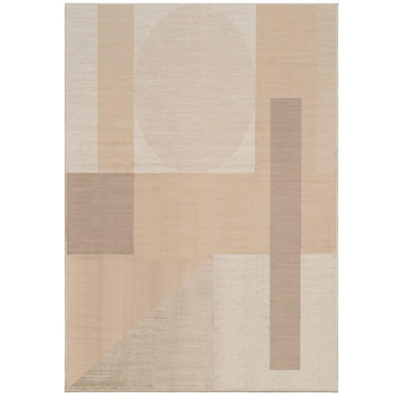 Tapis salon géométrique beige vert 200x300 cm Castril Ixia - 1