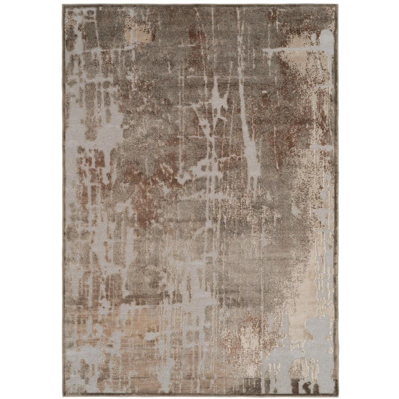 Grand tapis de salon abstrait beige 200x300 cm Ucles Ixia - 1
