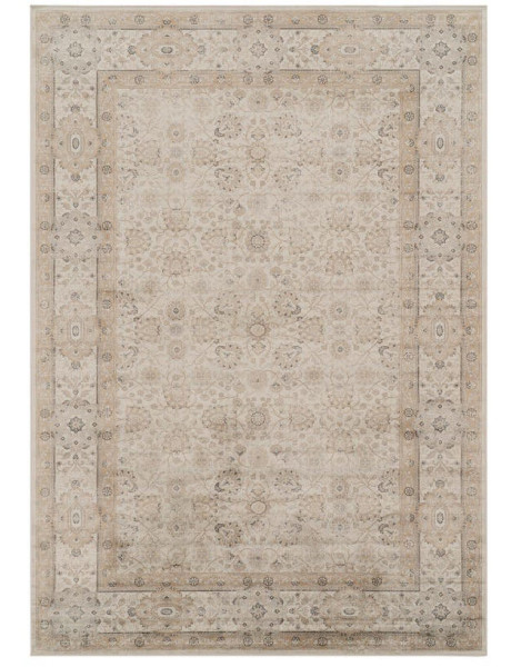 Tapis vintage imprimé beige 160x230 cm Ampudia Ixia - 1