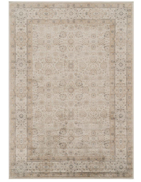 Grand tapis vintage beige 200x300 cm Ampudia Ixia - 1