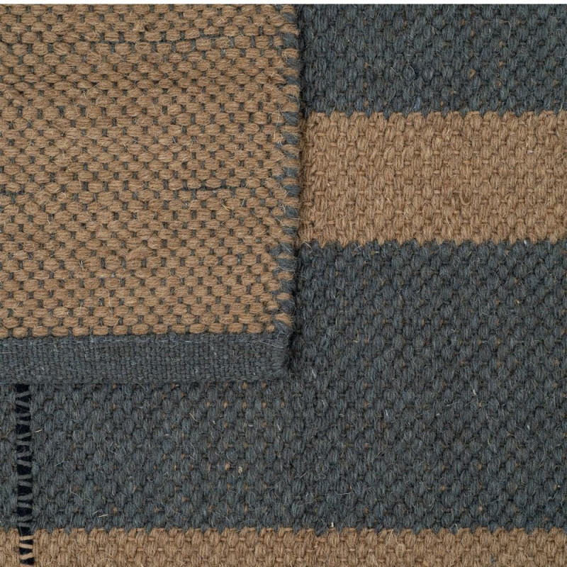 Grand tapis rayé laine coton 200x300 cm Turegano Ixia - 5