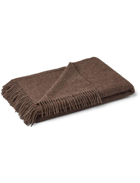 Plaid alpaga laine marron 140x240 cm Julia Natures Collection - 1
