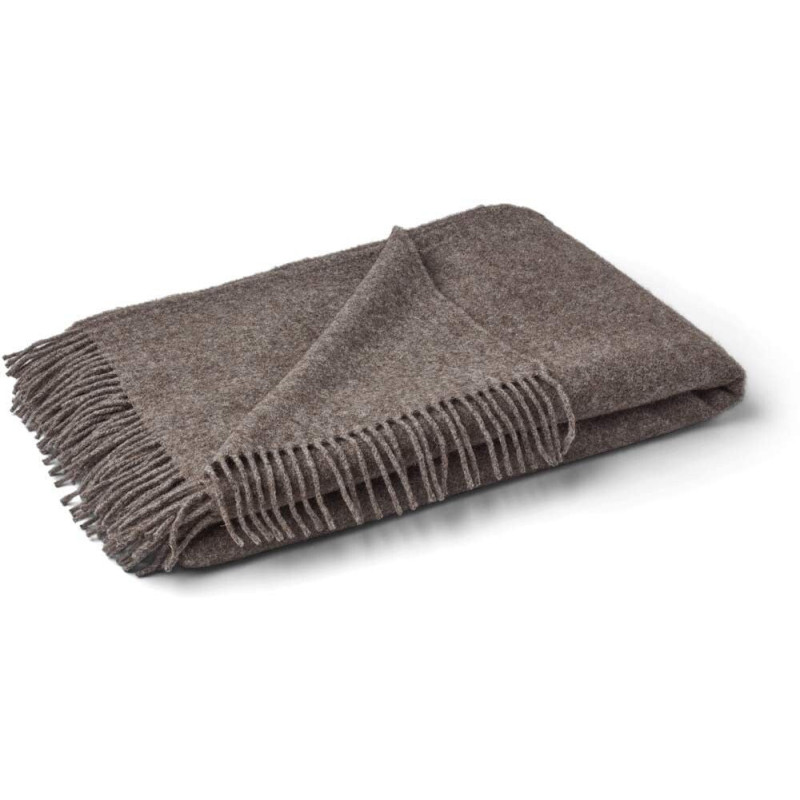 Plaid alpaga laine gris 140x240 cm Julia Natures Collection - 1
