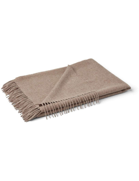Plaid baby alpaga taupe 130x200 cm Amanda Natures Collection - 1