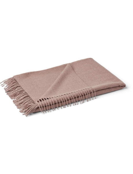 Plaid baby alpaga rose poudré 130x200 cm Amanda Natures Collection - 1