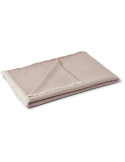 Plaid baby alpaga chevrons rose poudré 130x200 cm Sidsley