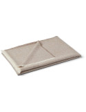 Plaid baby alpaga chevrons taupe clair 130x200 cm Sidsley