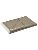 Plaid baby alpaga chevrons vert olive 130x200 cm Sidsley
