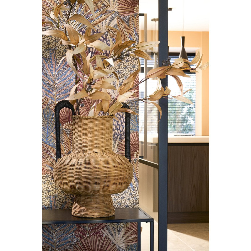 Vase décoratif en rotin marron clair 40x42 cm Almonaster  - 2
