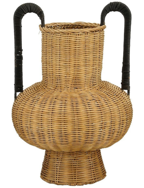 Vase décoratif en rotin marron clair 40x42 cm Almonaster  - 1
