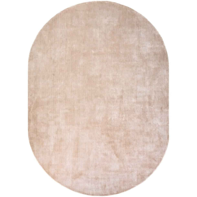 Grand tapis ovale beige viscose coton 220x320 cm Millav Richmond Interiors - 1