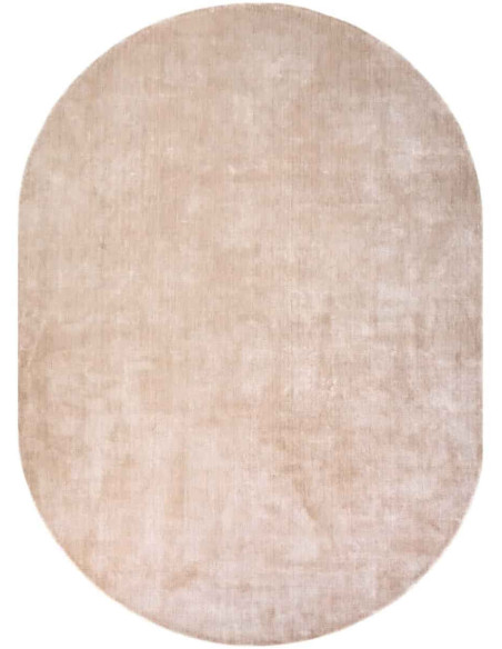 Grand tapis ovale beige viscose coton 220x320 cm Millav Richmond Interiors - 1