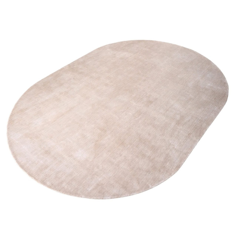 Grand tapis ovale beige viscose coton 220x320 cm Millav Richmond Interiors - 2