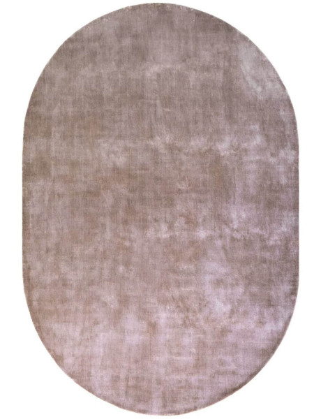 Grand tapis ovale taupe viscose coton 220x320 cm Nilla Richmond Interiors - 1