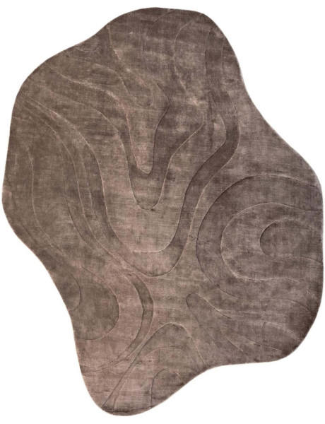 Grand tapis organique beige viscose coton 240x350 cm Metz Richmond Interiors - 1