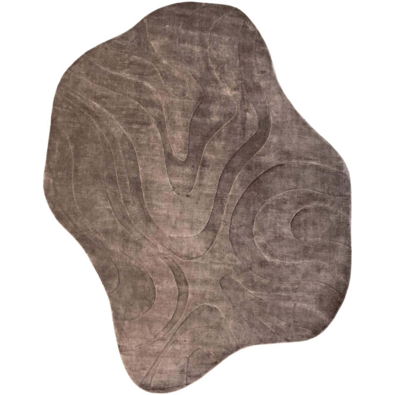 Grand tapis organique beige viscose coton 240x350 cm Metz Richmond Interiors - 1