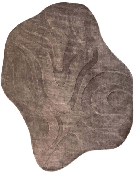 Grand tapis organique beige viscose coton 240x350 cm Metz Richmond Interiors - 1