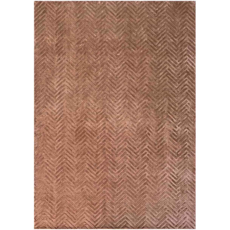 Tapis marron café motif chevron 200x300 cm Velay Richmond Interiors - 1