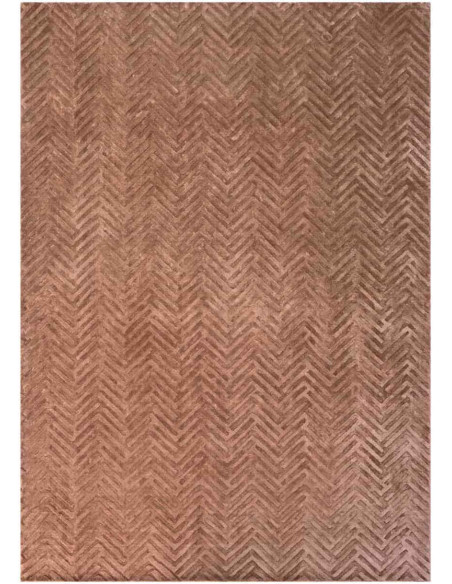 Tapis marron café motif chevron 200x300 cm Velay Richmond Interiors - 1