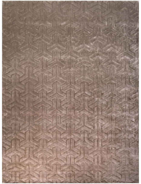 Tapis géométrique taupe 300x400 cm Arles Richmond Interiors - 1